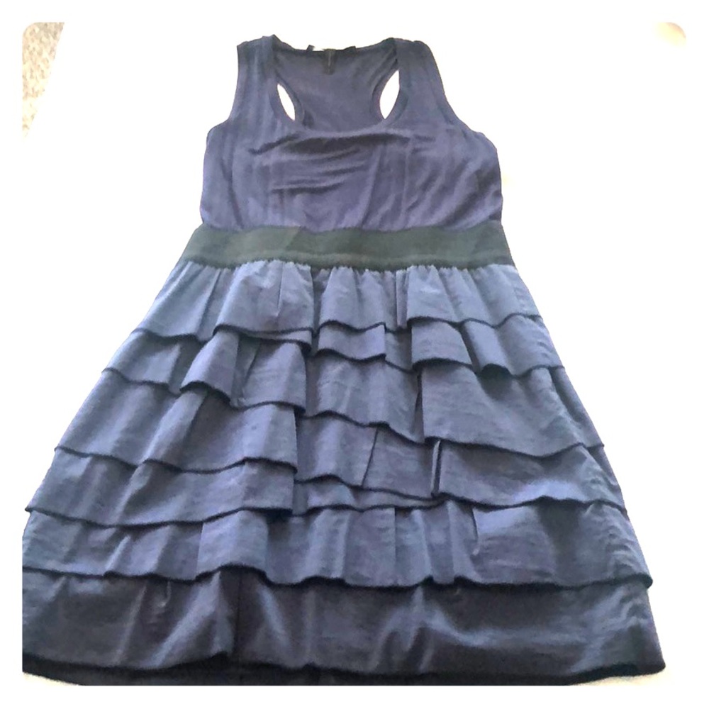 BCBG Navy racer back dress